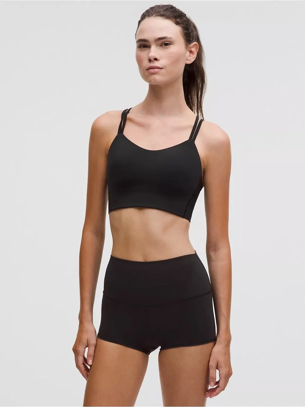 Lululemon Like a Cloud Longline Bra Black 6 Light Support B-C Cup
